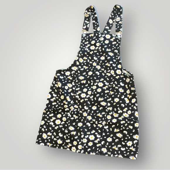No Boundaries Other - 🟢5/$25  No Boundaries Black Floral Denim Overall Dress L